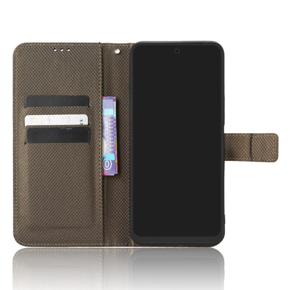 For Tecno Pova Neo 2 Diamond Texture Leatherette Phone Case(Brown)