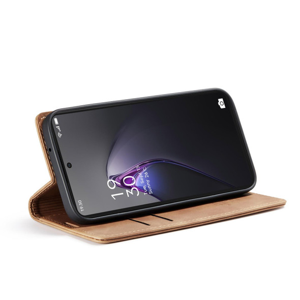 For OPPO Reno8 Pro 5G Global CaseMe 013 Multifunctional Horizontal Flip Leatherette Phone Case(Brown)