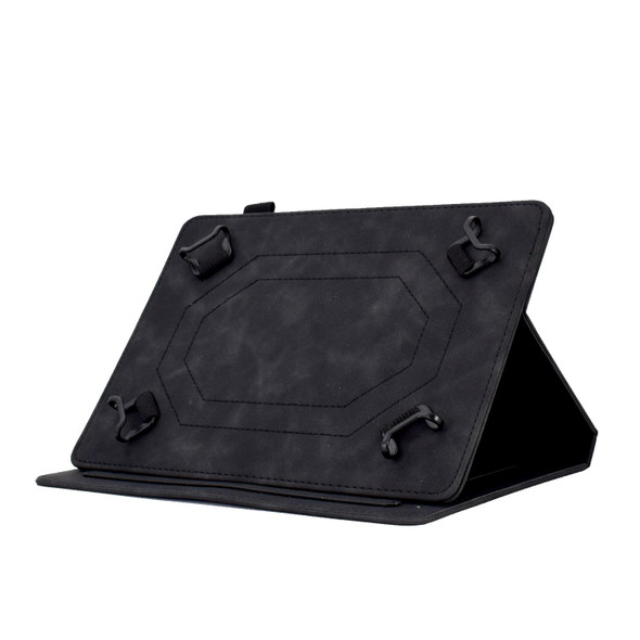 For 8 inch Tablets Tower Embossed Leatherette Tablet Case(Black)