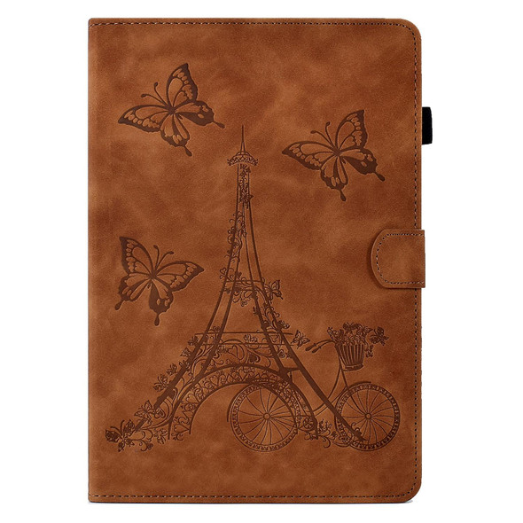 For 8 inch Tablets Tower Embossed Leatherette Tablet Case(Brown)