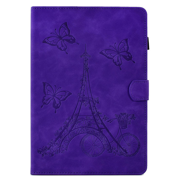 For 10 inch Tablets Tower Embossed Leatherette Tablet Case(Purple)