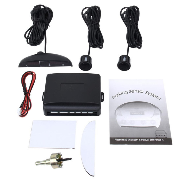 Car Buzzer Reverse Backup Radar System - Premium Quality 2 Parking Sensors Car Reverse Backup Radar System with LCD Display(Black)