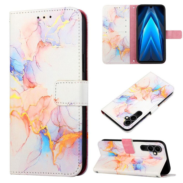 For Tecno Pova Neo 2 LG6N PT003 Marble Pattern Flip Leatherette Phone Case(Marble White)