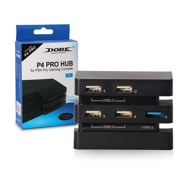 DOBE TP4-832  Integrated HUB to 2.0 & 3.0 Converter HUB 2 to 5 Extender for PS4 Pro Game Console
