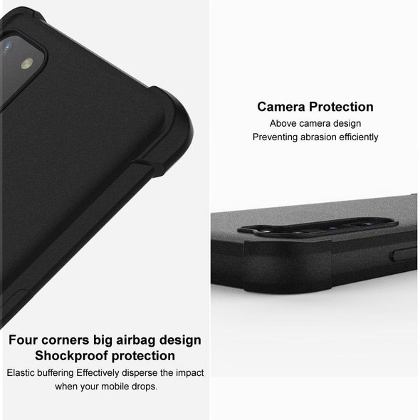 For Motorola Edge 30 Neo 5G imak Shockproof Airbag TPU Phone Case(Matte Grey)