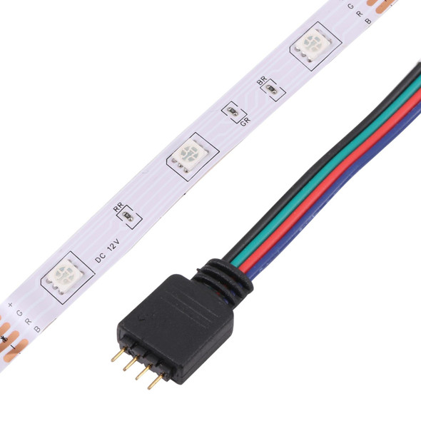 2pcs Bare Board 5050 SMD RGB LED Rope Light, 30 LED/m, Length: 5m, 12V 2A 100-240V, with 24 Keys Doodle Controller (US Plug)