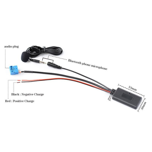 Car AUX Bluetooth Audio Cable Wiring Harness with MIC for Volkswagen / Audi