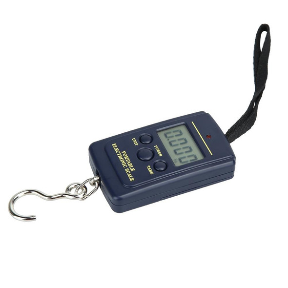 10g Mini Digital Fishing Scale Travel Weighting Steelyard Hanging Electronic Hook Scale Kitchen Weight Tool, Capacity:40kg without backlight