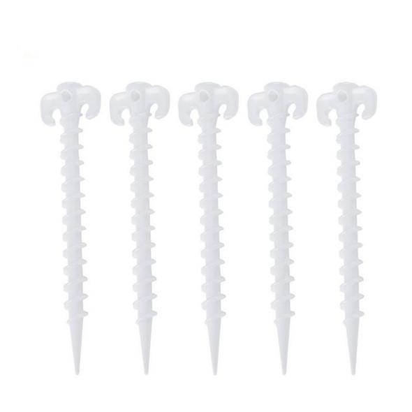 10 PCS/Set Luminous Camping Canopy Tent Ground Screw Pegs Horn Nails Outdoor Climbing Tent Plastic Nails Tent Accessories