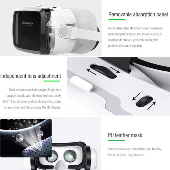 VRSHINECON G04BS 3D Virtual Reality Helmet VR Glasses With Bluetooth Headset