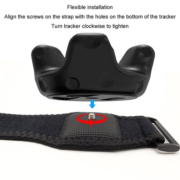 For HTC Vive Tracker VR Game Tracker Strap Accessories, Style: Foot/Wrist Straps