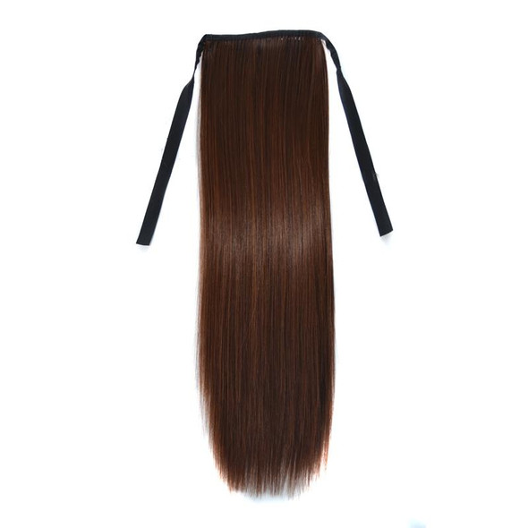 Natural Long Straight Hair Ponytail Bandage-style Wig Ponytail for WomenLength: 45cm (Flaxen)