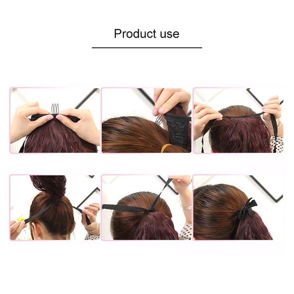 Natural Long Straight Hair Ponytail Bandage-style Wig Ponytail for WomenLength: 45cm (Flaxen)