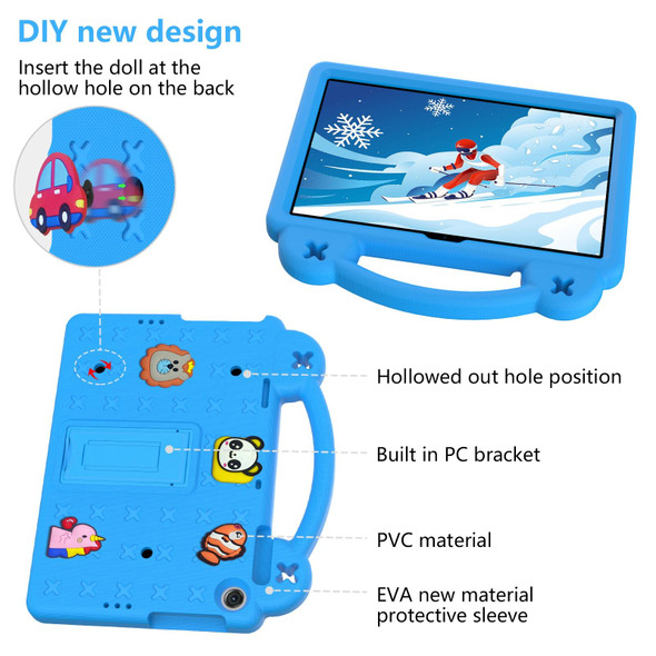 For Lenovo Tab M10 3rd Gen TB328FU / TB328XU 2022 10.1 Handle Kickstand Children EVA Shockproof Tablet Case(Sky Blue)