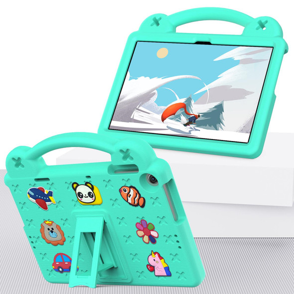 For Lenovo Tab M10 3rd Gen TB328FU / TB328XU 2022 10.1 Handle Kickstand Children EVA Shockproof Tablet Case(Mint Green)