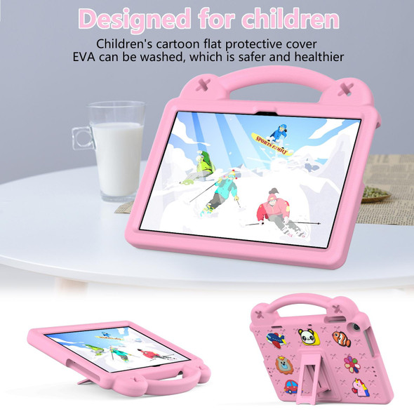 For Lenovo Tab M10 3rd Gen TB328FU / TB328XU 2022 10.1 Handle Kickstand Children EVA Shockproof Tablet Case(Pink)
