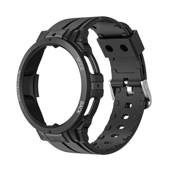 For Samsung Galaxy Watch 5 Pro 45mm Sport Integrated TPU Watch Band(Black)