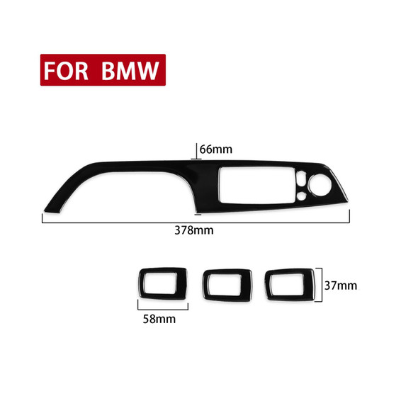 For BMW 3 Series E90/320i/325i 2005-2012 Car Right Drive Window Lifting Panel with Folding Key Decorative Sticker, Diameter: 37.8cm
