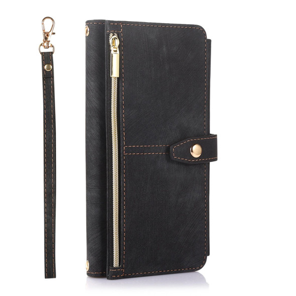 For Samsung Galaxy A32 4G Dream 9-Card Wallet Zipper Bag Leatherette Phone Case(Black)