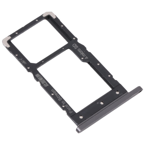 For Lenovo Tab M10 Plus TB-X606F TB-X606X SIM Card Tray + Micro SD Card Tray (Black)