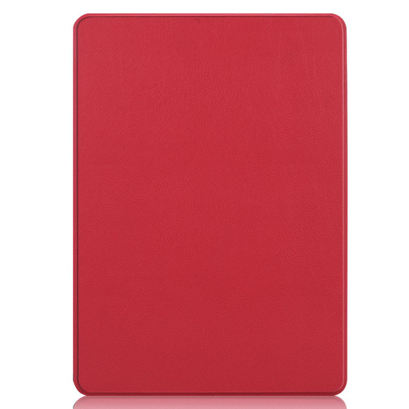 For Microsoft Surface Pro 9 Custer Pure Color Holder Leatherette Tablet Case(Red)