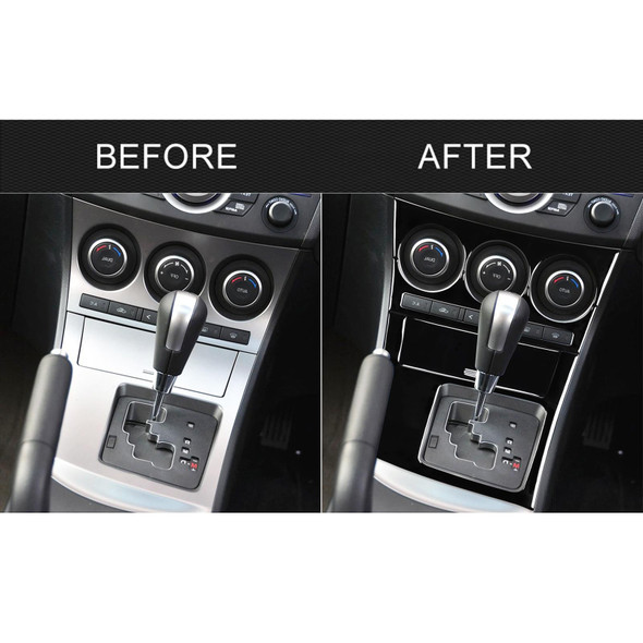 For Mazda 3 Axela 2010-2013 4 in 1 Car AC Gear Frame Set A Decorative Sticker, Right Drive