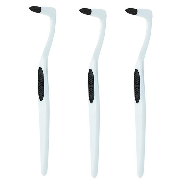 3pcs Tooth Stain Cleaning Stick Dental Calculus Remover Tooth Grinder Tartar Removal(White)