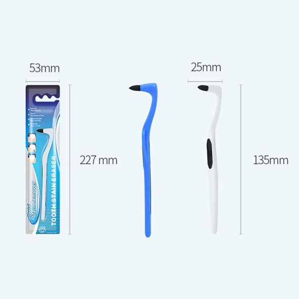 3pcs Tooth Stain Cleaning Stick Dental Calculus Remover Tooth Grinder Tartar Removal(Blue)