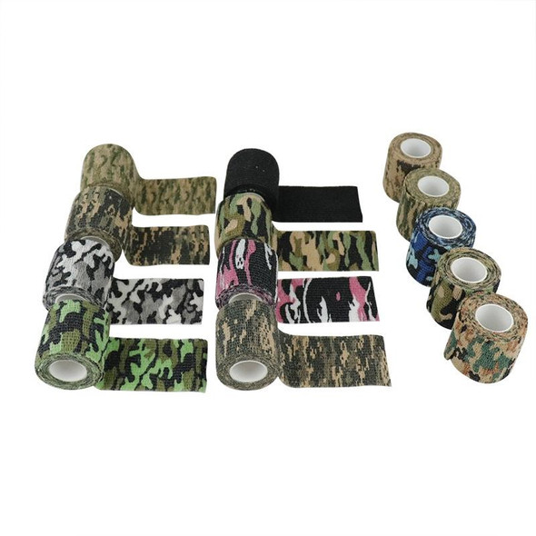 5pcs Self-adhesive Non-woven Outdoor Camouflage Tape Bandage 4.5m x 5cm(ACU Camouflage No. 8)