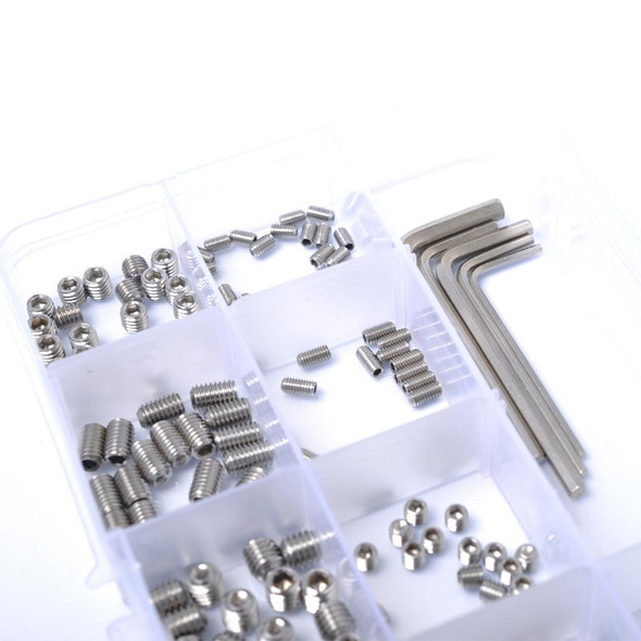 240 PCS Car 304 Stainless Steel Concave Head Hexagon Socket Screws Assortment Kit with Wrench