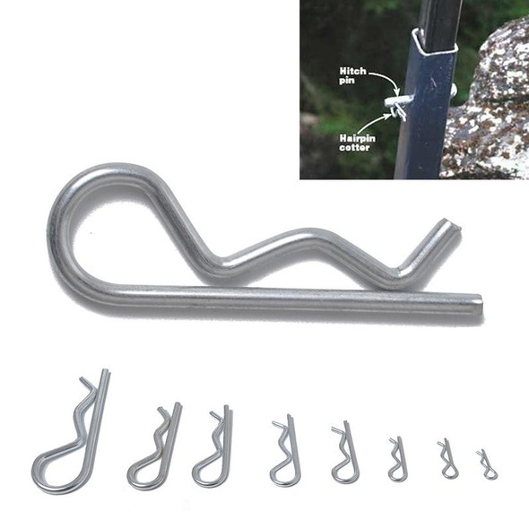 125 PCS Heavy Duty Zinc Plated Cotter R Tractor Clip Pin for Car / Boat / Garages