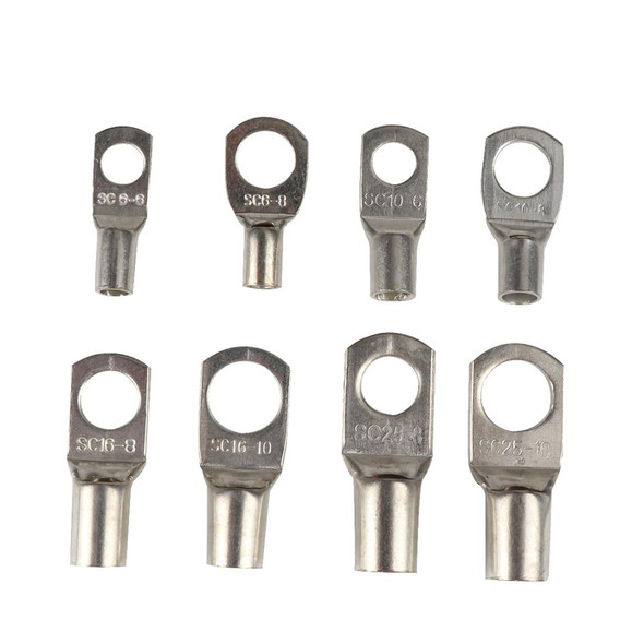 120 in 1 Boat / Car Bolt Hole Tinned Copper Terminals Set Wire Terminals Connector Cable Lugs SC Terminals