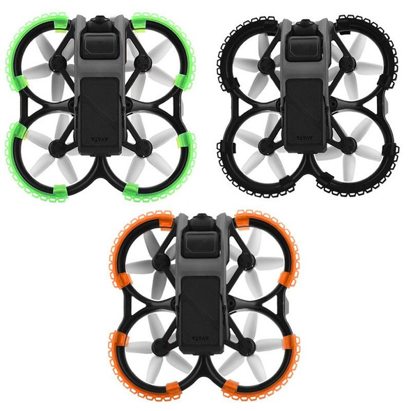 For DJI Avata BRDRC-9604 4pcs Drone Propeller TPU Protective Guard UAV Bumper Anti-collision Ring Cover(Green)