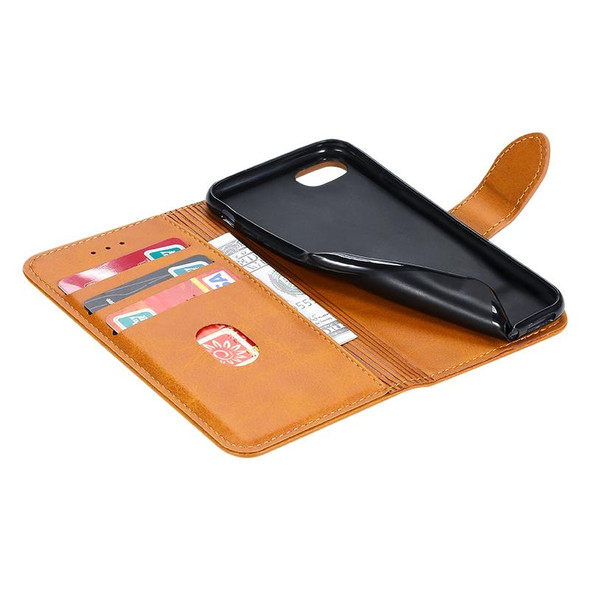 iPhone 8 / 7 GUSSIM Magnetic Horizontal Flip Leather Case with Holder & Card Slots & & Wallet(Brown)