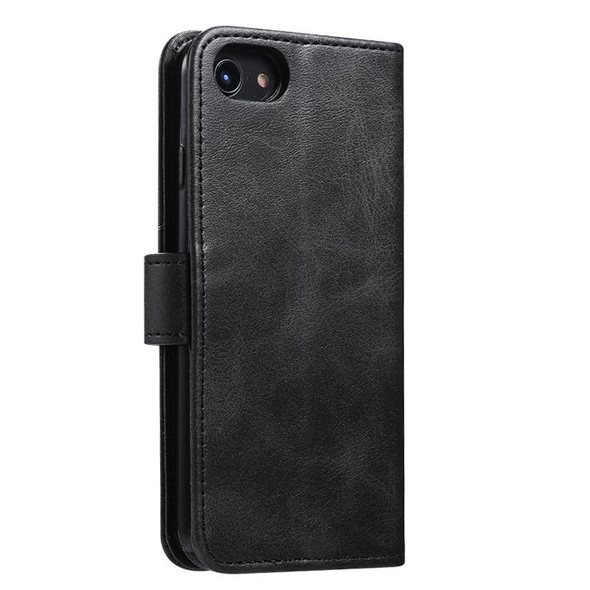 iPhone 8 / 7 GUSSIM Magnetic Horizontal Flip Leather Case with Holder & Card Slots & & Wallet(Black)