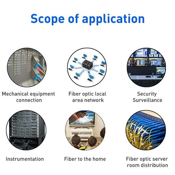 ST-ST Single-Core Multi Mode Fiber Optic Jumper,Length: 3m