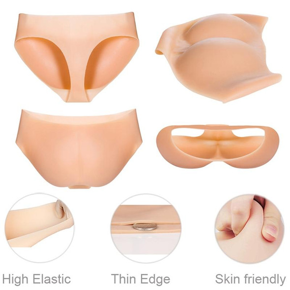 LSR1790 Sexy Silicone Buttock Enhancement Pants Traceless Fake Buttocks, Size: XL(Skin Color)