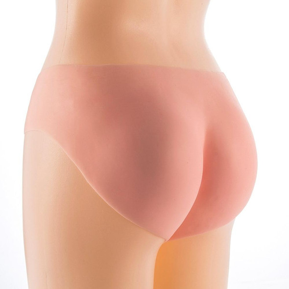 LSR1790 Sexy Silicone Buttock Enhancement Pants Traceless Fake Buttocks, Size: M(Pink)