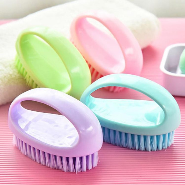 2 PCS  Multi Functional Soft Hair Laundry Washing Shoes Bathroom Cleaning Brush(Pink)