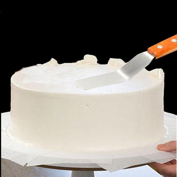 15cm Stainless Steel Cream Spatula Cake Silk Flower Scraper Baking Tool, Specification: 4 inch