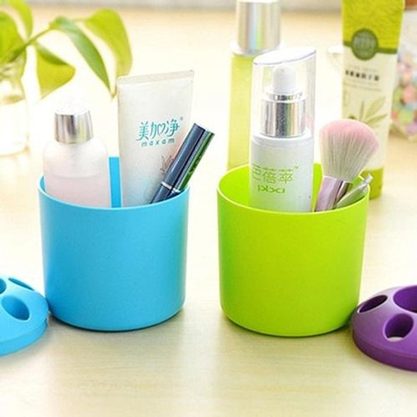 10 PCS Multi-function Creative Colour Pen Container Toothbrush Seat School Stationery Life Office Supplies, Random Color Delivery