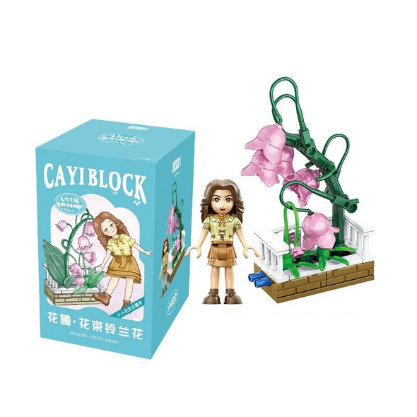 13103 CAYI Flower Garden Bouquet Small Particle Puzzle Building Block Toy