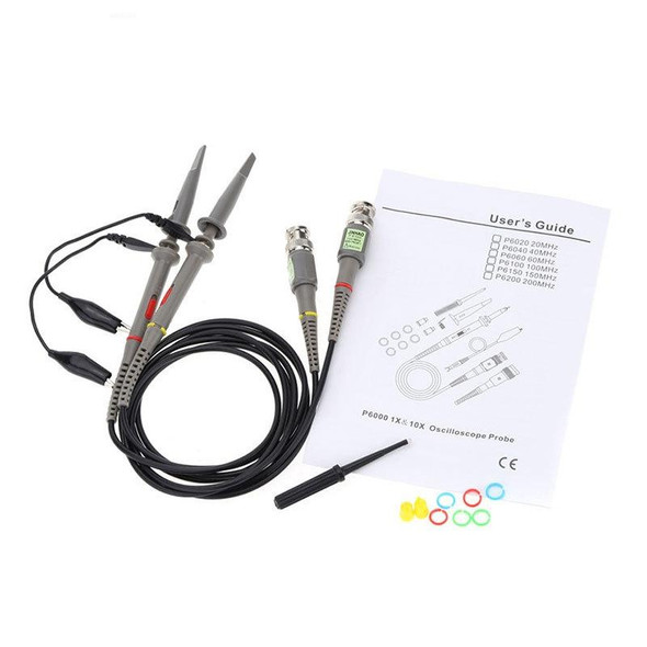 P6100 Oscilloscope Probe DC-100MHz BNC Connectors Scope Clip Probe