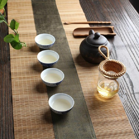 Bamboo Woven Creative Filter Reusable Filter Tea Colander Gadget, Style:Bamboo Pole Hole Tea Leak