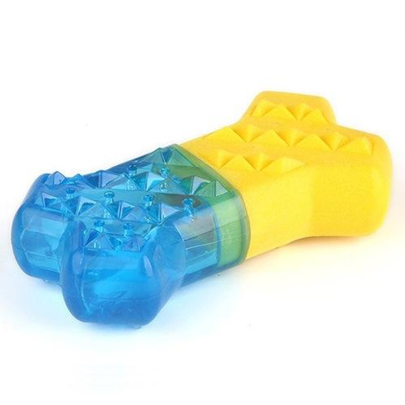 2pcs  Frozen Bone Toys Pet Dog Teeth Grinding TPR Toys, Specification: Bone