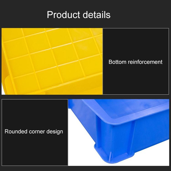 2 PCS Thick Multi-function Material Box Brand New Flat Plastic Parts Box Tool Box, Size: 30.2cm x 20.9cm x 8.3cm(Blue)