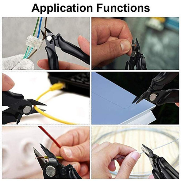 3.5 Inch Diagonal Pliers Mini Wire Cutter Small Soft Cutting Electronic Handle Pliers