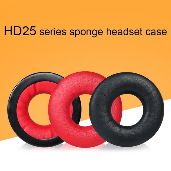 1pair Headset Sponge Cover for Sennheiser HD25-1II/25/25SP/25SP-II, Color: Red