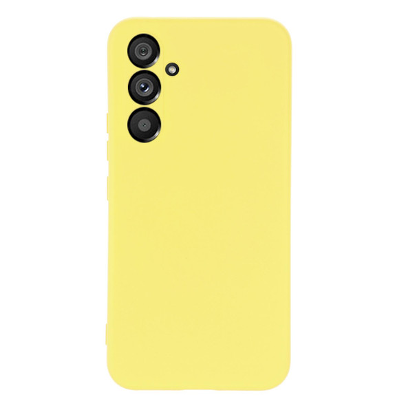 For Samsung Galaxy A54 5G Color Liquid Silicone Phone Case(Yellow)