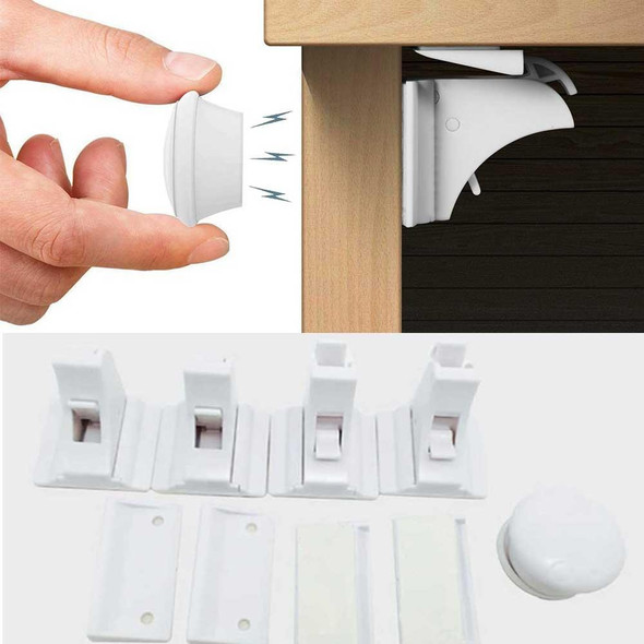 Install Magnetic Locks Drawers  Child Proof Magnetic Cupboard Locks -  Magnetic Child - Aliexpress